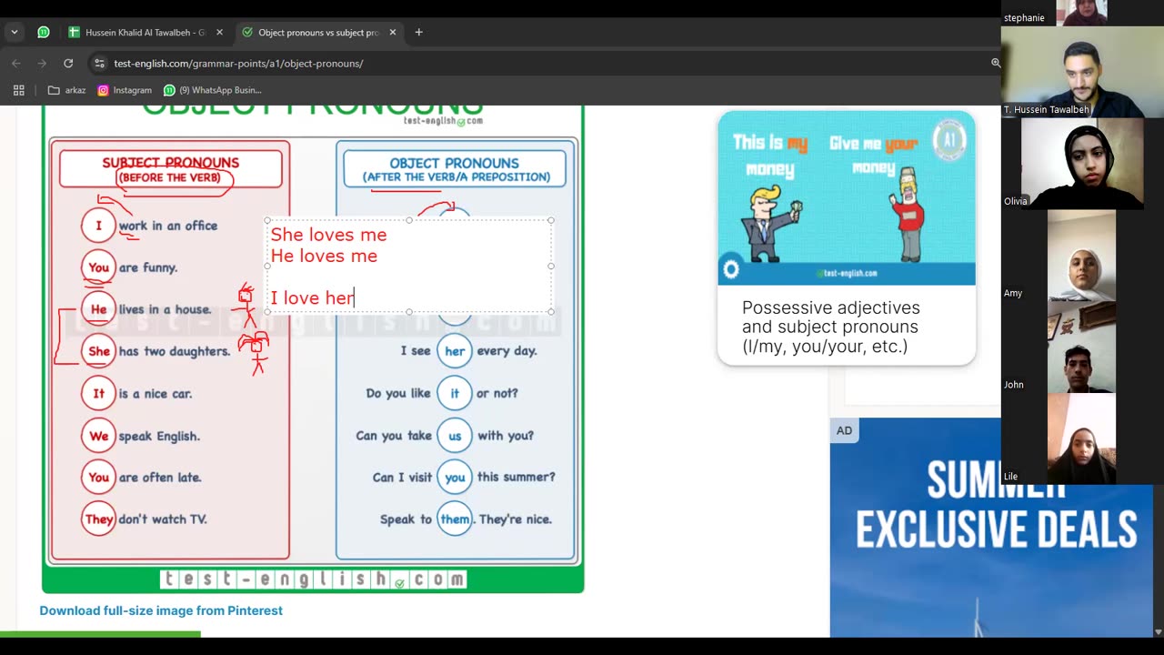 ‏Fluency Builders-A1 (10) S/O pronouns