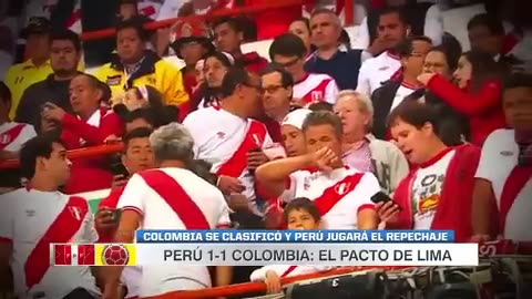 COLOMBIA Y PERU ARREGLARON PASAR LOS 2 AL MUNDIAL RUSIA