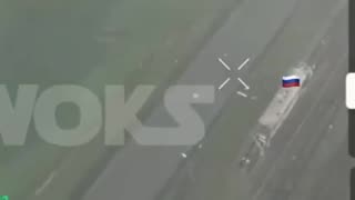 Russians Attaching Metal Sheets to Train Engines