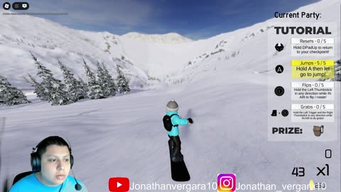 roblox snow boarding gameplay commentary