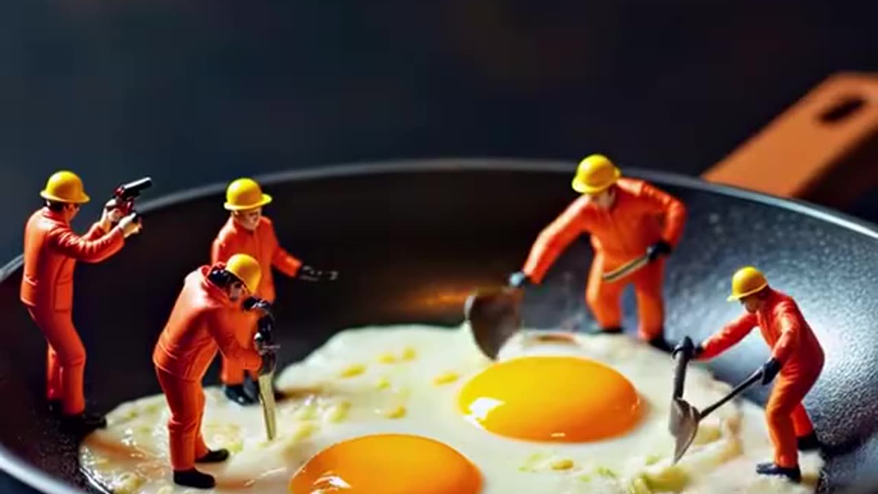 Tiny chef making food ai graphic