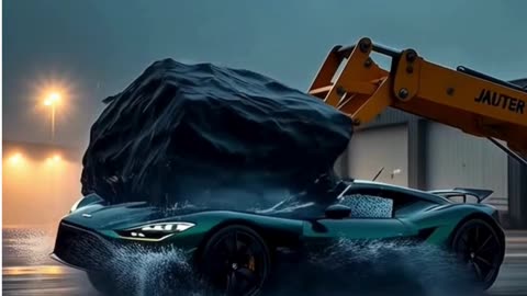 Supercar Vs Giant Rock