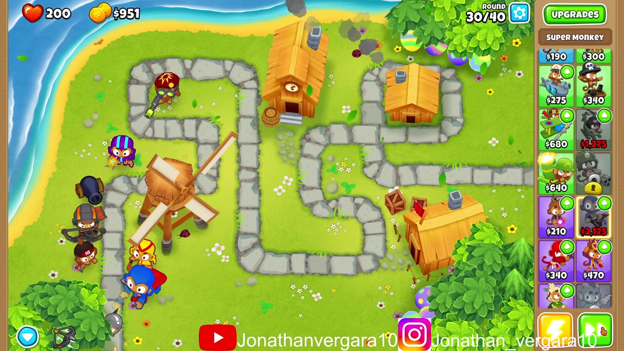 bloons tower defense gameplay