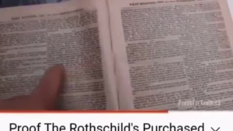 Proof the Rothschild’s purchased Jerusalem and and created Israel…⬇️