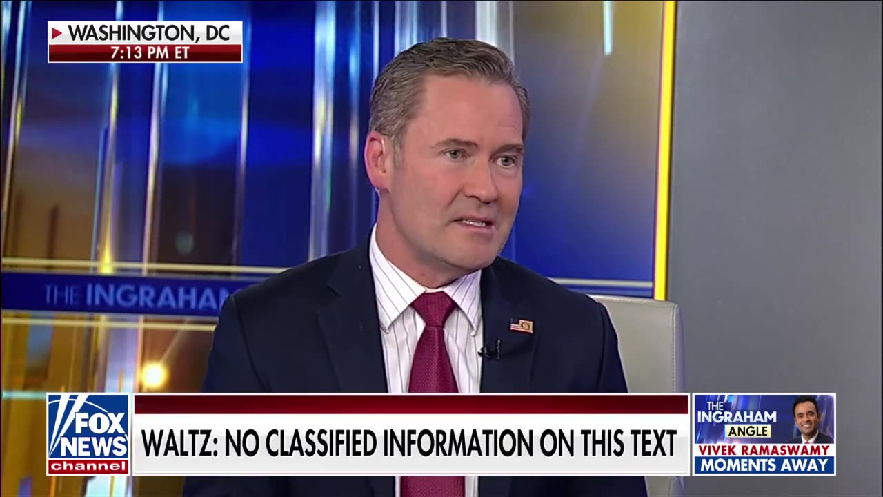 Mike Waltz discusses the Signal Group Chat text leak