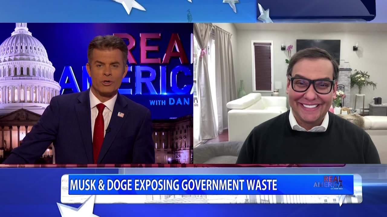 REAL AMERICA -- Dan Ball W/ George Santos, 3/28/25