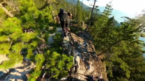 Adventure bike riding.