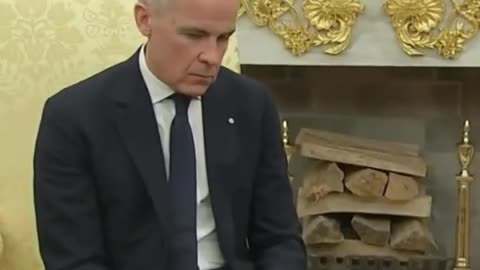 Does Mark Carney look like he's out of his depth here? with Trump Oval Office