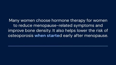 Hormone Therapy for Women: A Guide to Relief and Wellness