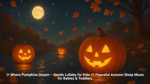✨ Where Pumpkins Dream – Gentle Lullaby for Kids 🎃 Peaceful Autumn Sleep Music for Babies & Toddlers