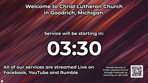 Christ Lutheran Church - Live Service Stream