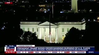 President Trump signs executive order on flag burning