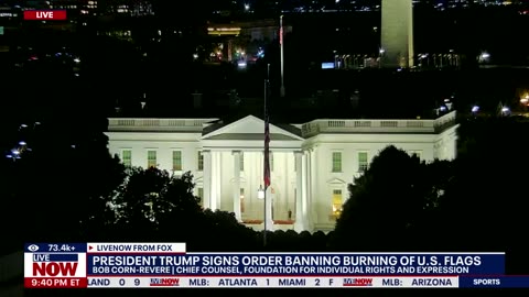 President Trump signs executive order on flag burning