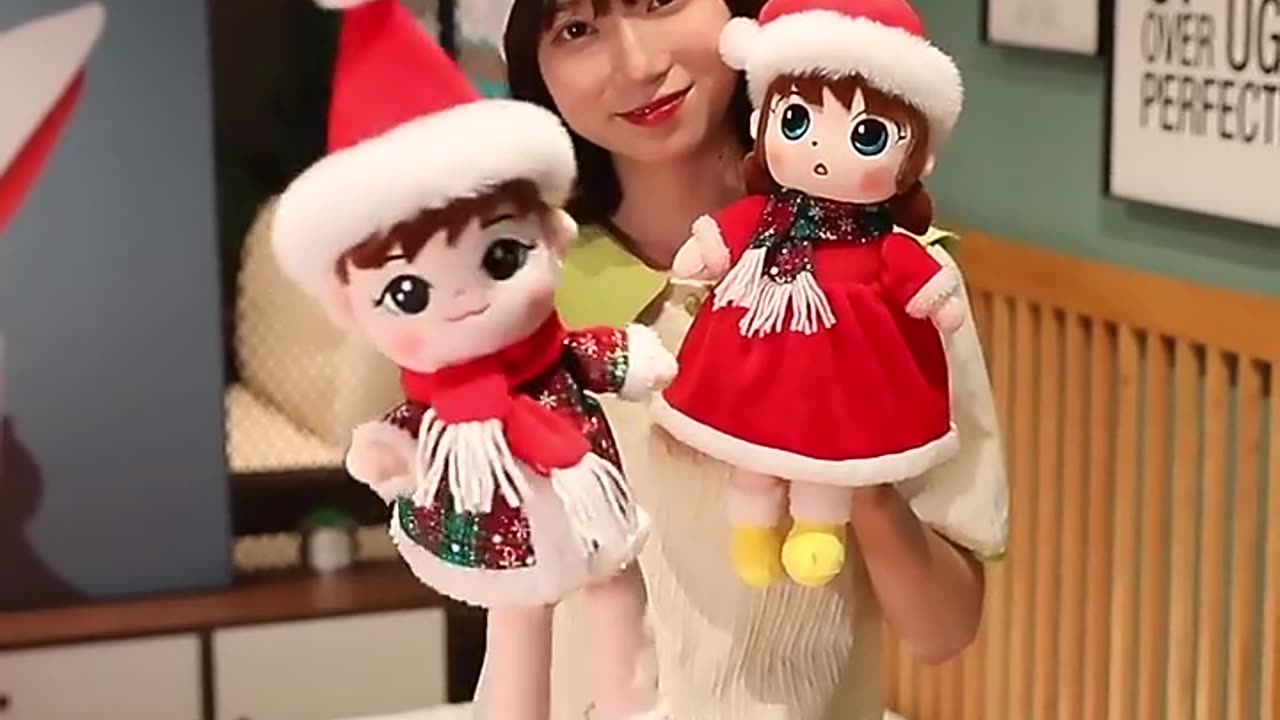 Yangzhou new sunrise custom cheap soft plush Christmas teddy bear with matched hat bowtie