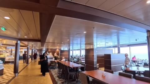 Delicious Food and Amazing Views at Windjammer Marketplace Deck 14! #shorts