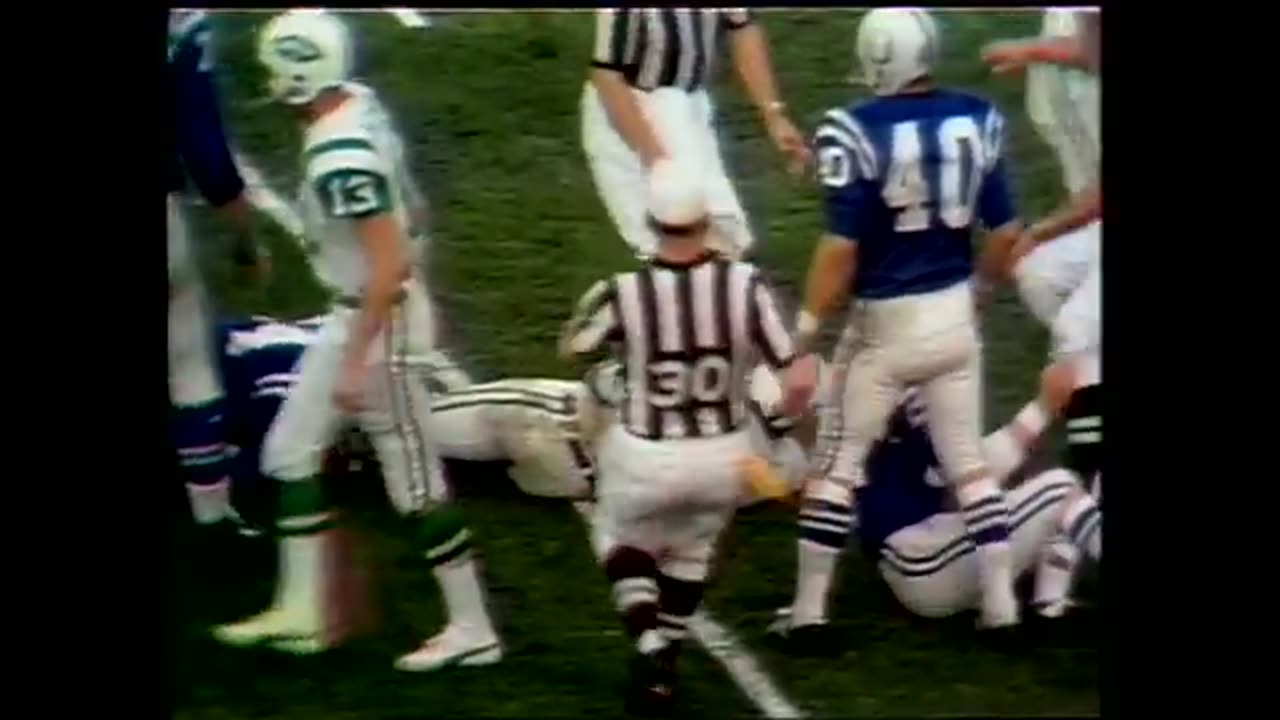 Super bowl # 3, New York Jets vs Baltimore Colts, January, 12 1969