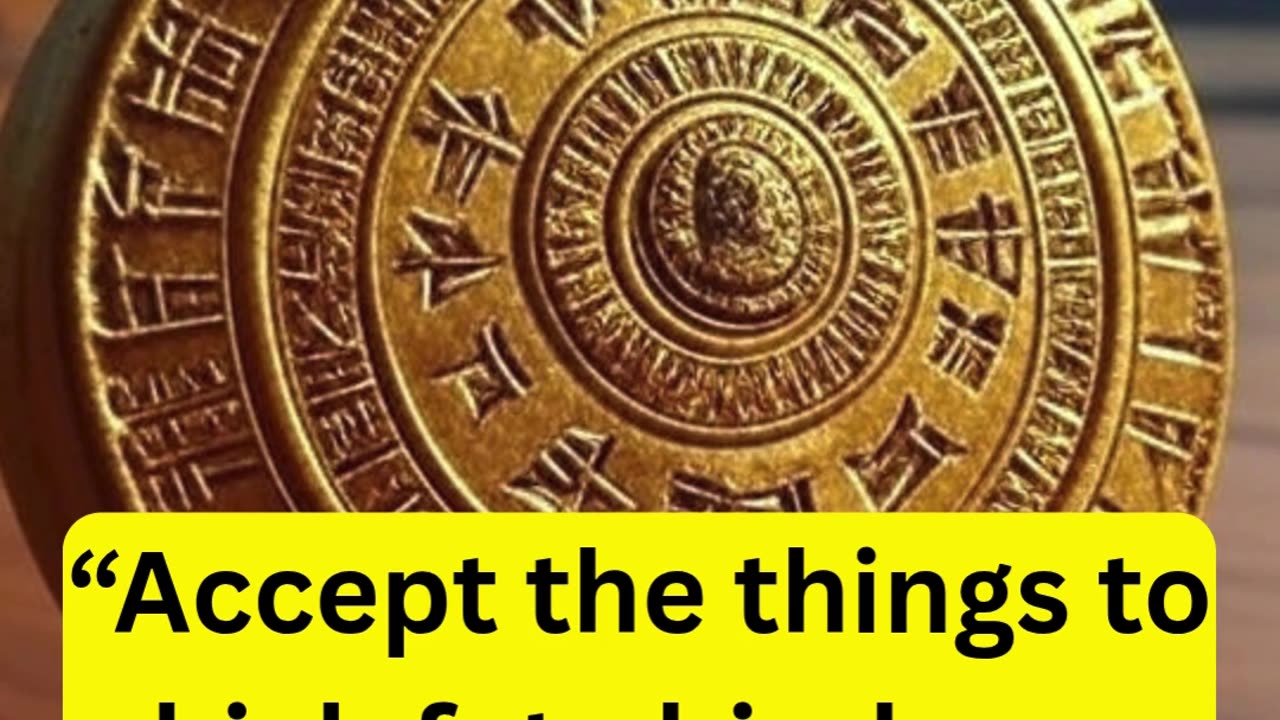 accept the things to which fate binds you I motivation
