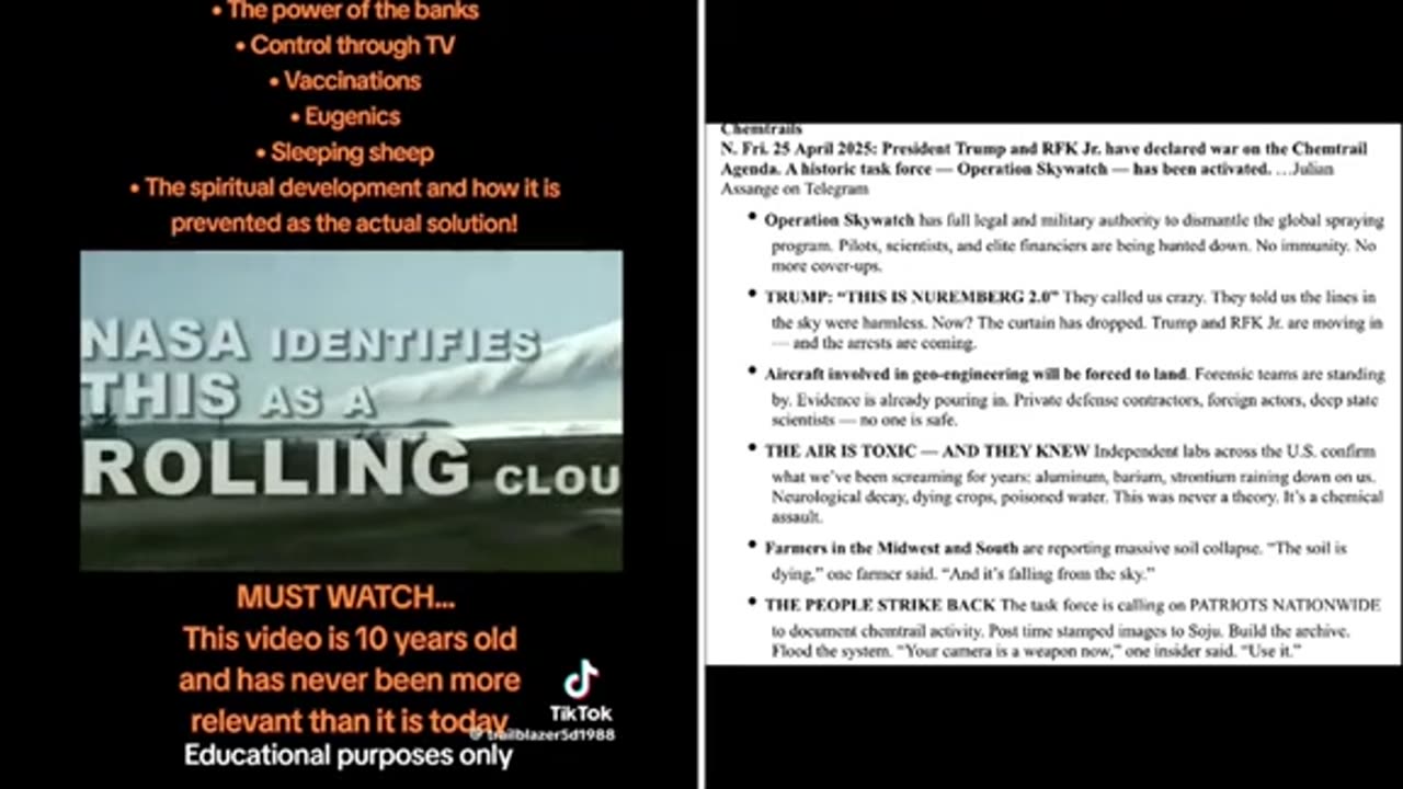 Chemtrails, Weather Modification, HAARP ..