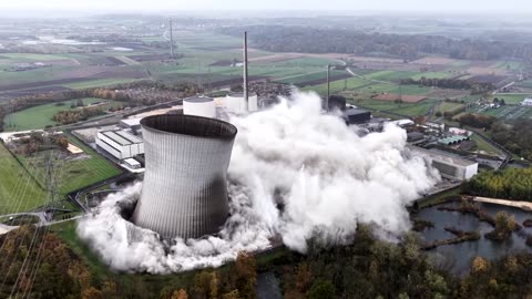 Cooling towers detonated in Germany as nuclear phase out continues