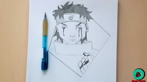 how to draw Shisui Uchiha ｜ drawing Naruto step by step