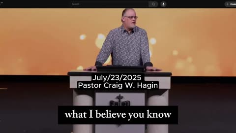 Pastor Craig Hagin