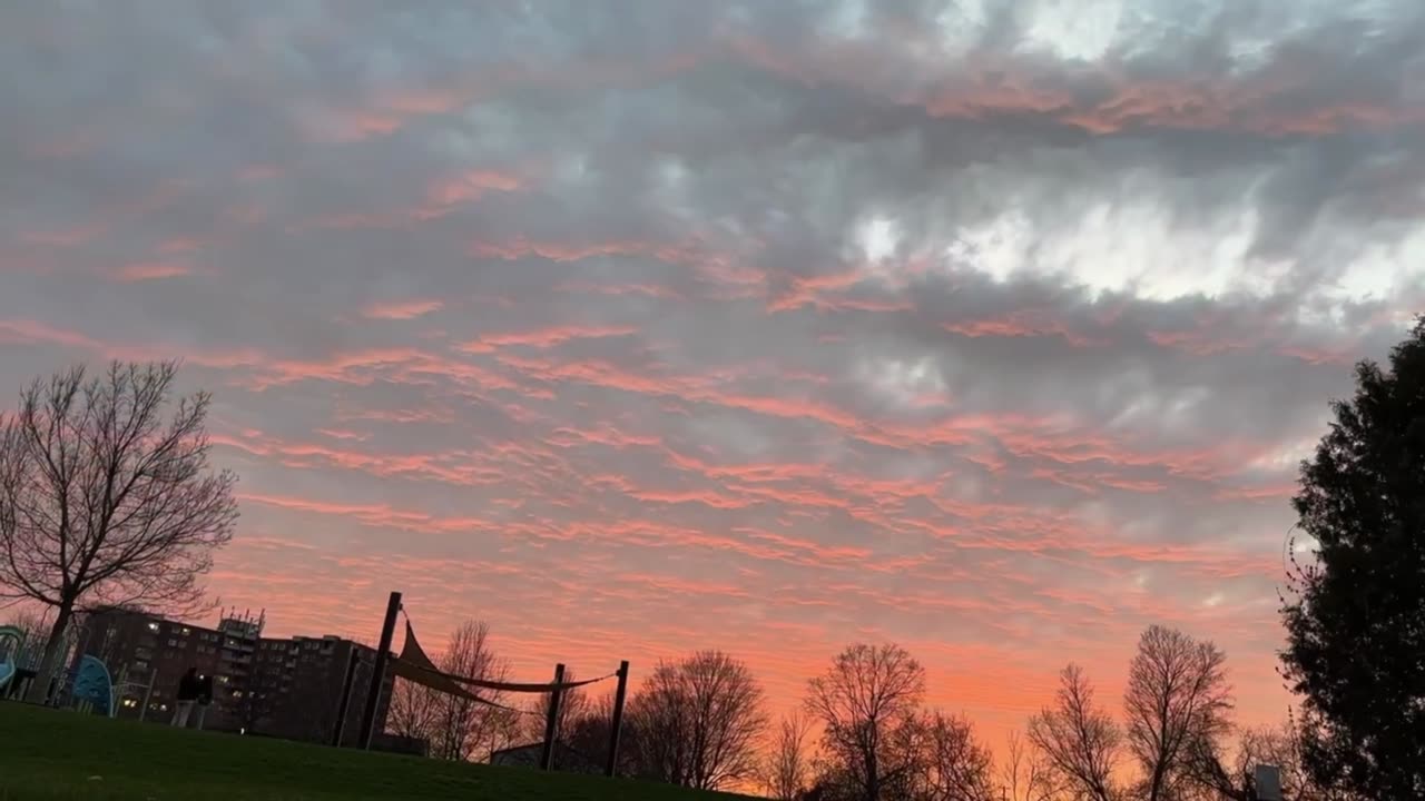 Time Lapse Sunset Clouds with music