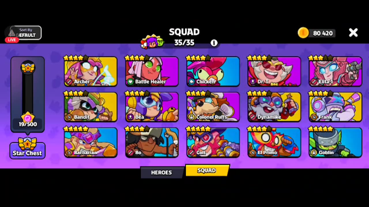 ⚫LIVE-CALUBOS-SQUAD BUSTERS-GEM PUSH