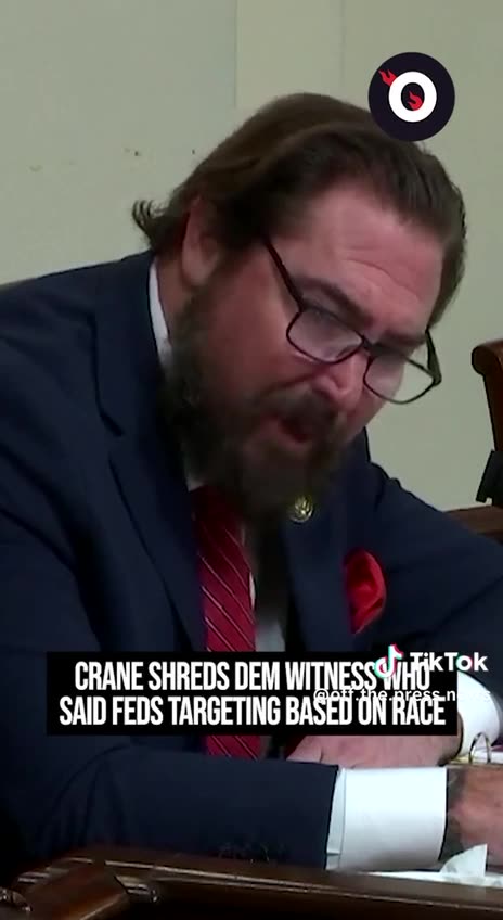 Rep Crane Shreds Democratic Witness