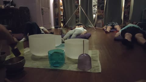 Singing Bowls Sound Bath Healing Meditation Excerpt, April 21, 2024, Miami, Florida - Jed Shlackman