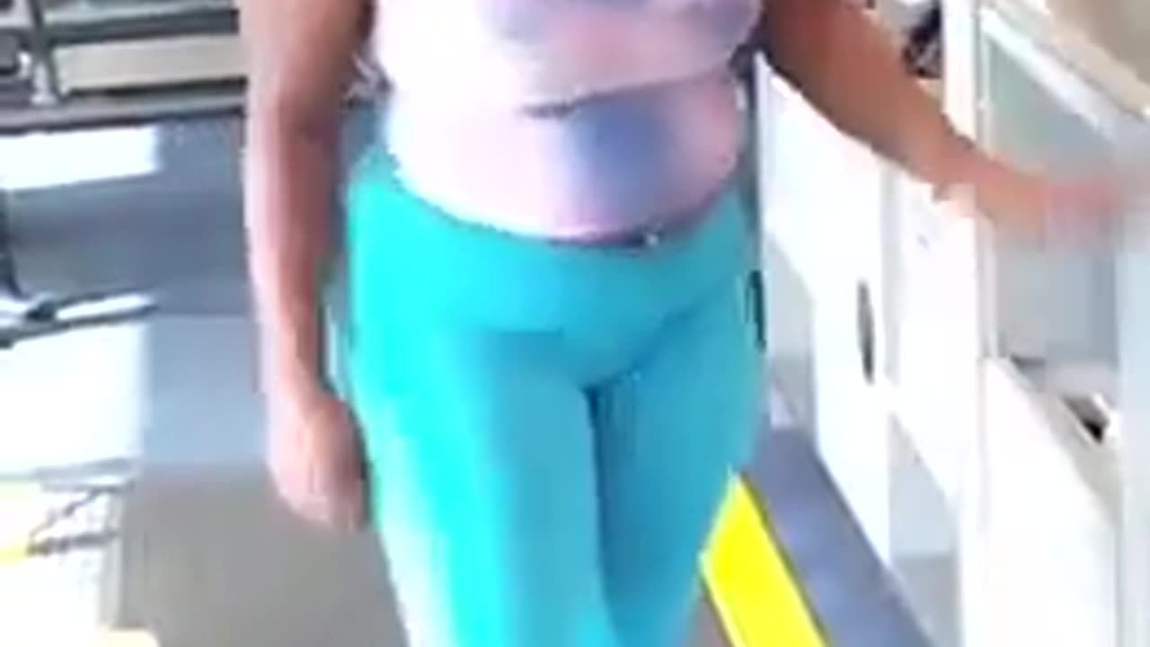 Negress loses her kids at airport and chimps out