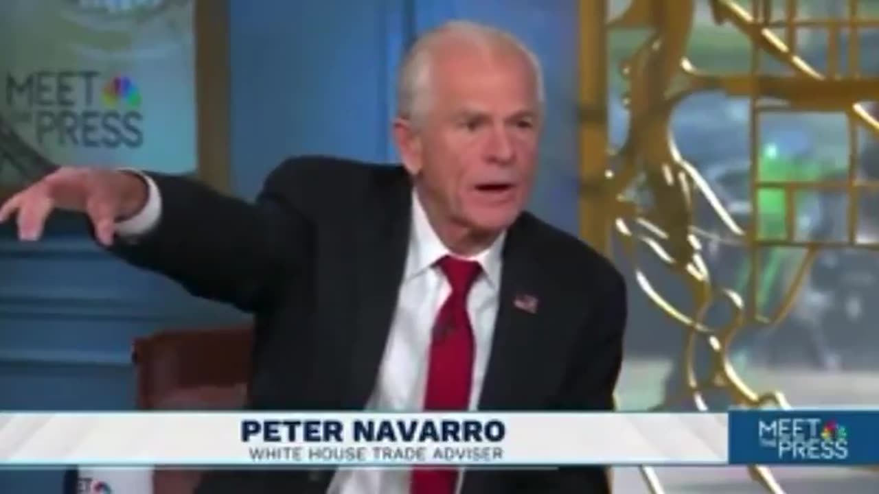 Peter Navarro laughs off NBC host Kristen Welker