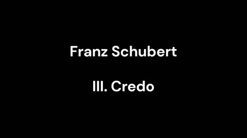 III. Credo