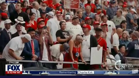 NEWS: President Trump, Erika Kirk address crowd of thousands at Charlie Kirk memorial service