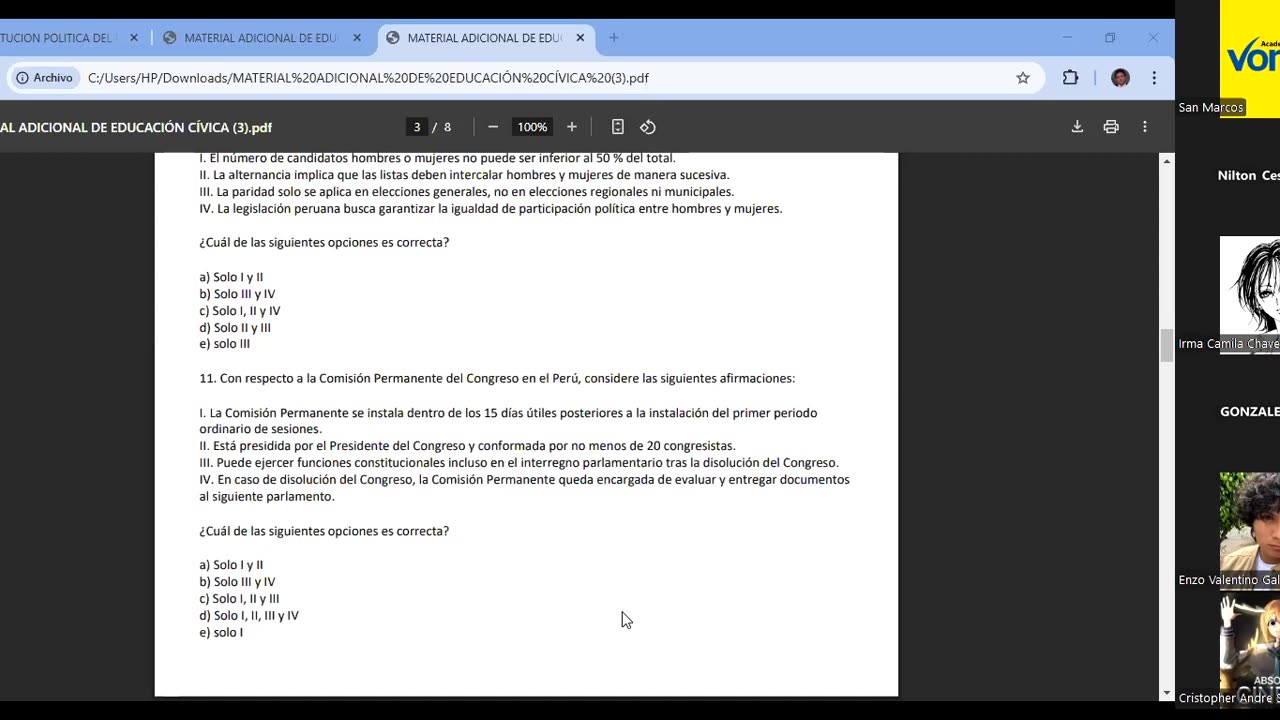 VONEX REPASO 2025 | Semana 07 | Cívica