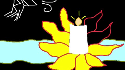 Candle with Flower