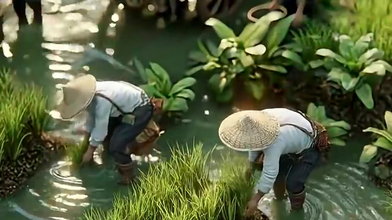 Mini Farmers at Work 🌱🚜 | Tiny World Brought to Life by AI