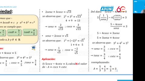 ANUAL ADUNI 2021 | Semana 18 | Trigonometría S1