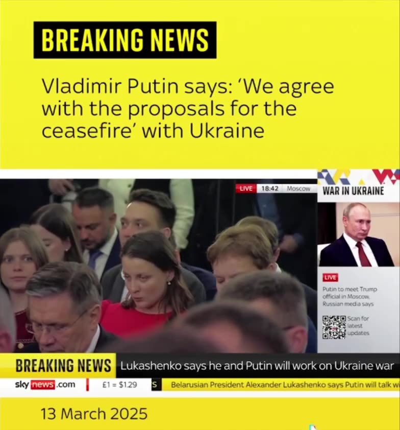 BREAKING - Russia agrees with the temporary ceasefire in Ukraine