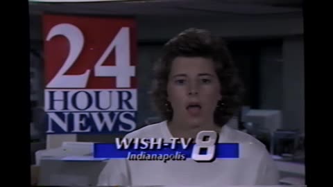 July 6, 1992 - 'All Nite Movie' Promo & Amy Burge WISH Report on Building Collapse