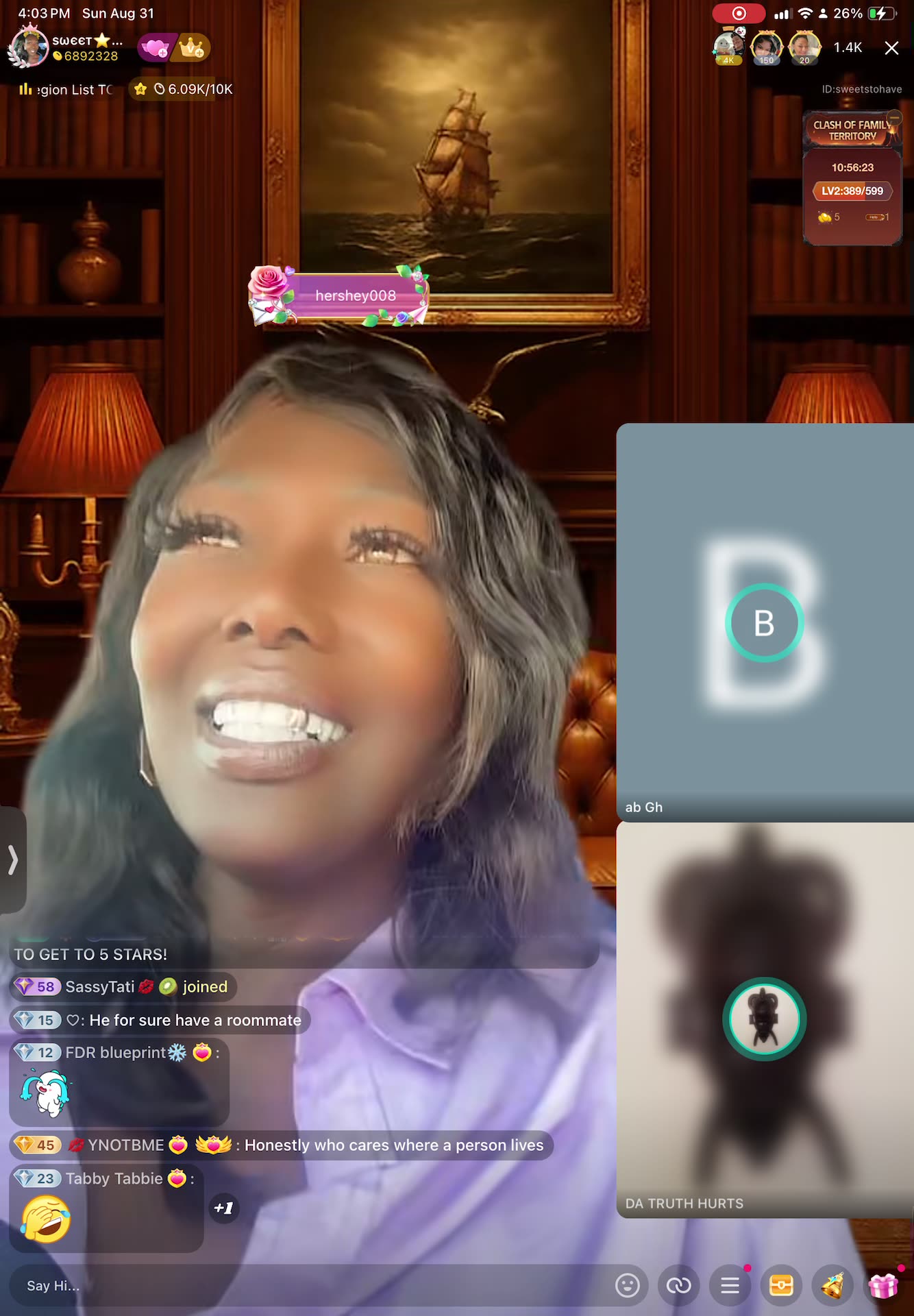 Myth-Tella Tomi Kay’s pet monkey counting everybody else’s money except his own Sweets2Have Live