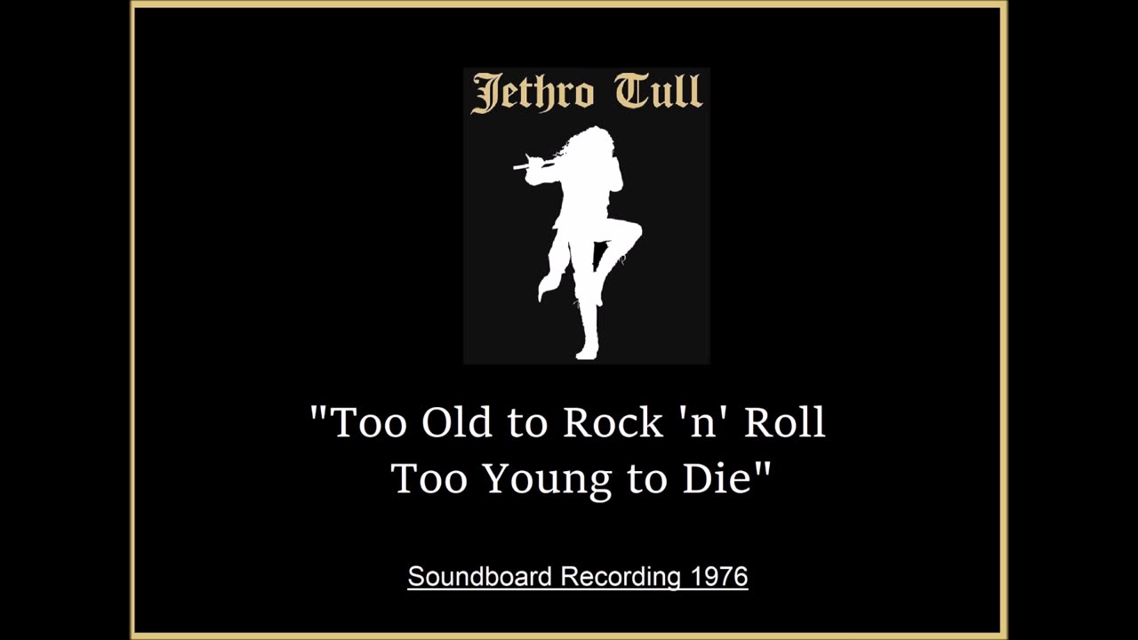Jethro Tull - Too Old to Rock 'n' Roll, Too Young to Die (Live in Tampa, Florida 1977) Soundboard