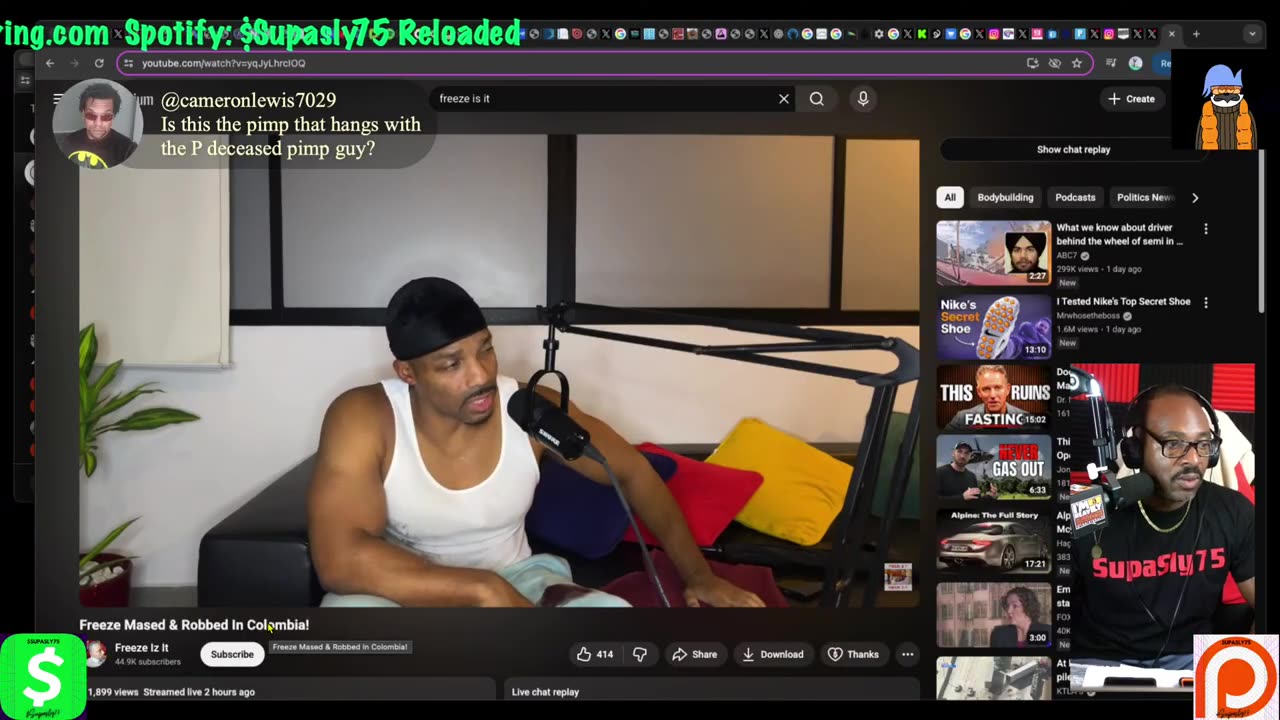 Pimp In Distress, Assaulted in Colombia??