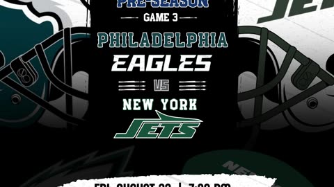 Eagles vs Jets | Preseason | Streaming