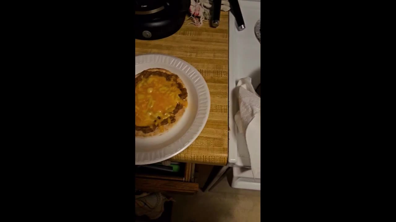 Putting Beans and Cheese on a fita