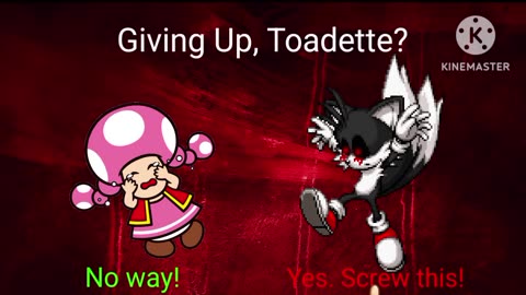 Tails.exe (Round 4) (English PC Bootleg) Continue & Game Over as Toadette