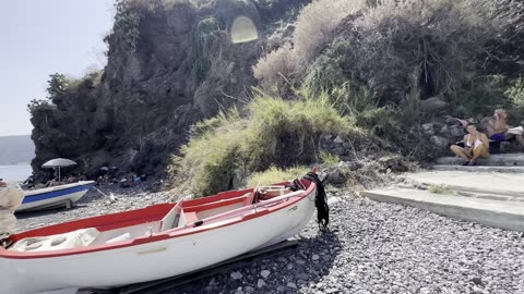 Walking Along the Stunning Coastline of Lipari, Sicily Italy