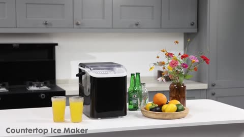 DUMOS Countertop Ice Maker with Handle