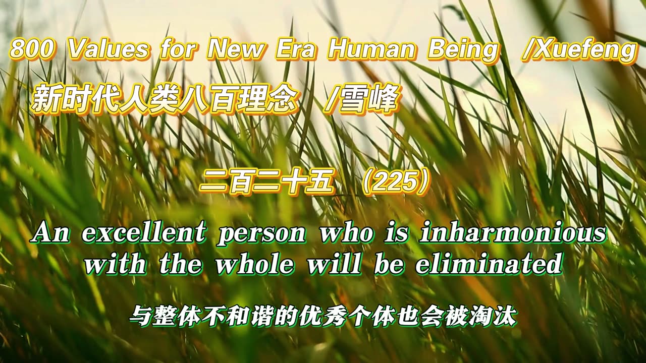800 Values for New Era Human Being(225)