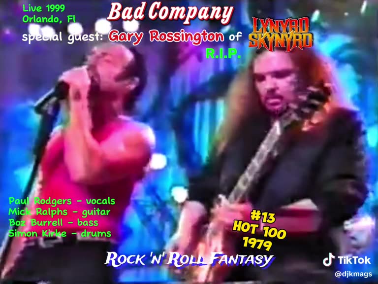 Bad Company ( w/ Gary Rossington ) - rough cut - ROCK N ROLL FANTASY