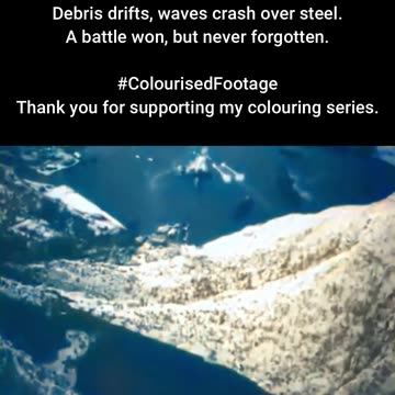 British Navy Strikes Enemy Warships #ColourisedHistory